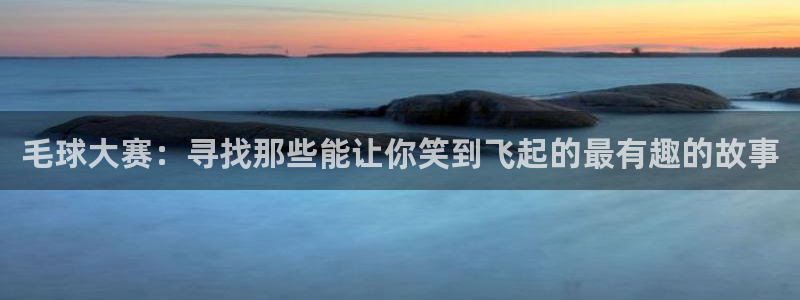  678体育直播官网首页：毛球大赛：寻找那些能让你笑到飞起的最